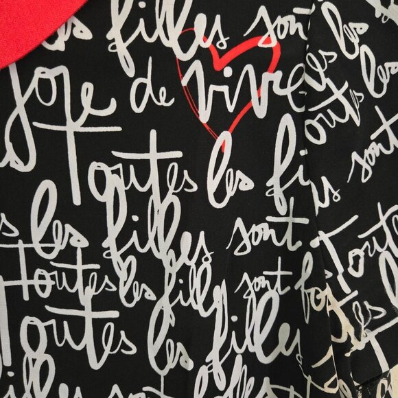 Kate Spade X Garance Doré Designer Capsule Collection NYC Paris Rare Silk Size 4 - Picture 4 of 7